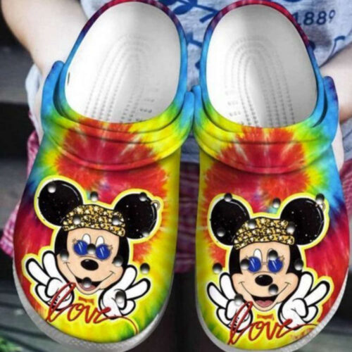 New Hippie Mickey Mouse Rubber Crocs Clogs Unisex Footwear