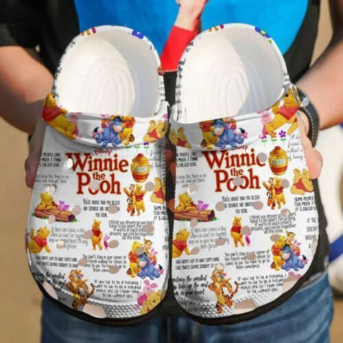 Winnie The Pooh Disney Crocs Shoes Clogs Unisex Footwear