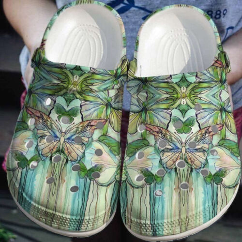 Butterfly Tropical Rubber Crocs Shoes Clogs Unisex Footwear