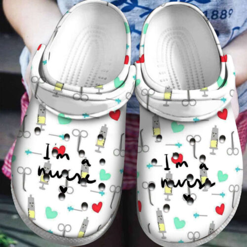 Nurse medical icon Rubber Crocs Shoes Clogs Unisex Footwear