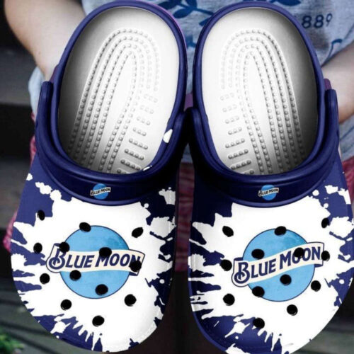 Blue Moon Beer Rubber Crocs Shoes Clogs Unisex Footwear