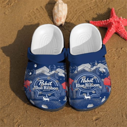 Pabst Blue Ribbon Crocs Shoes Clogs Unisex Footwear