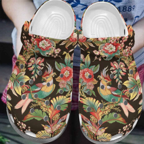 Parrot Tropical Rubber Crocs Shoes Clogs Unisex Footwear