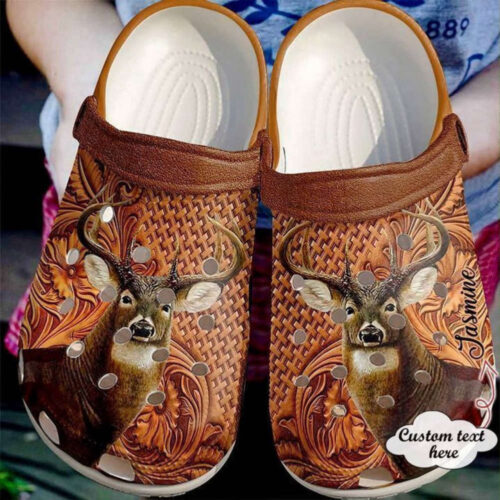 Hunting Personalized Beautiful Whitetail Classic Clogs Shoes