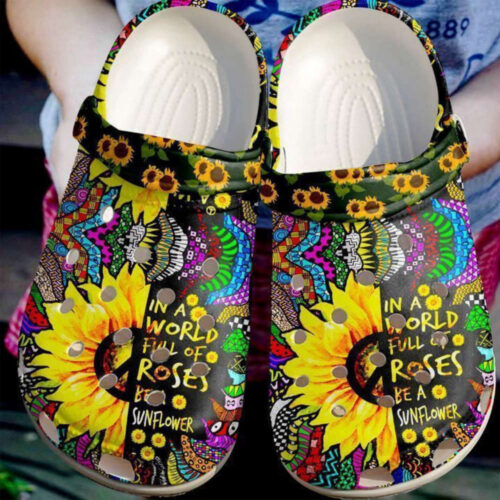 Hippie Be A Sunflower Classic Clogs Shoes