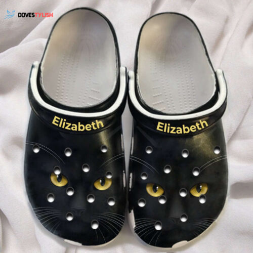 Angry Black Cat Personalized Shoes clogs Gifts Daughter