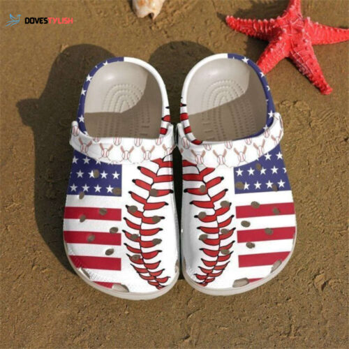 Baseball 4Th Of July Usa Flag Shoes Batter – America Flag Personalized clogs