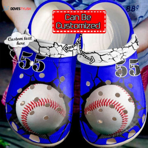 Baseball Personalized Crack Clogs Shoes Sport