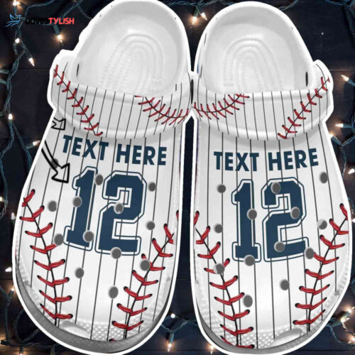 Baseball Uniform Player Shoes Clogs – Baseball Uniform Team Personalized Shoes Clogs Men Women
