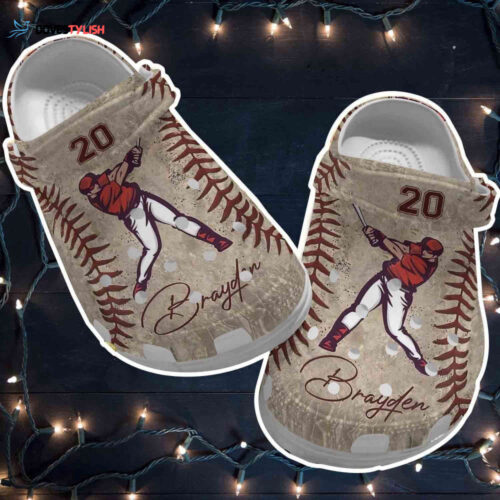 Baseballer Personalized Shoes Clogs Hitter Son- Hitter Men Baseball Shoes Clogs