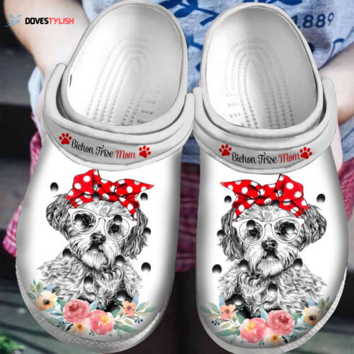 Bichon Frise Mom Classic Clogs Shoes Mothers Day Gift