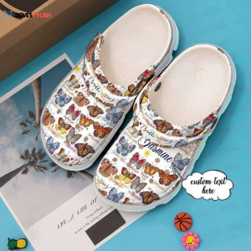 Butterfly Personalized Collection Classic Clogs Shoes