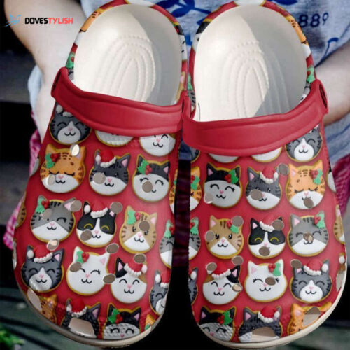 Cat Cute Christmas Cats Classic Clogs Shoes