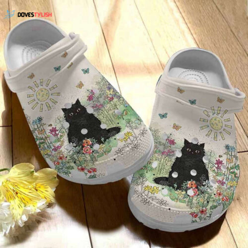 Cat In Garden Clogs Shoes Birthday Christmas Gift Girls Daughter Niece