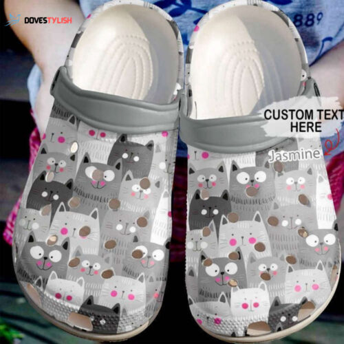 Cat Personalized Pattern Classic Clogs Shoes