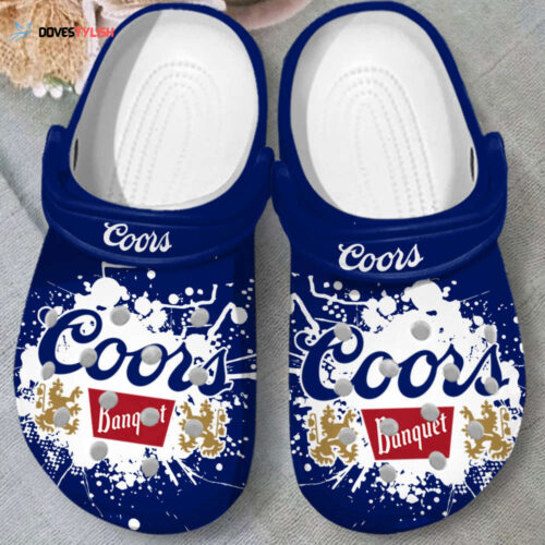 Coors Light Beer Crocs Clogs Unisex Slippers White 03
