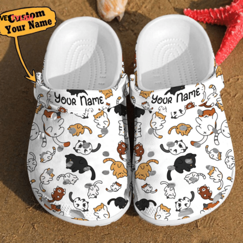 Croc Shoes – Crocs Shoes Cat Personalized Cat Pattern Lovers Comfortable Summer