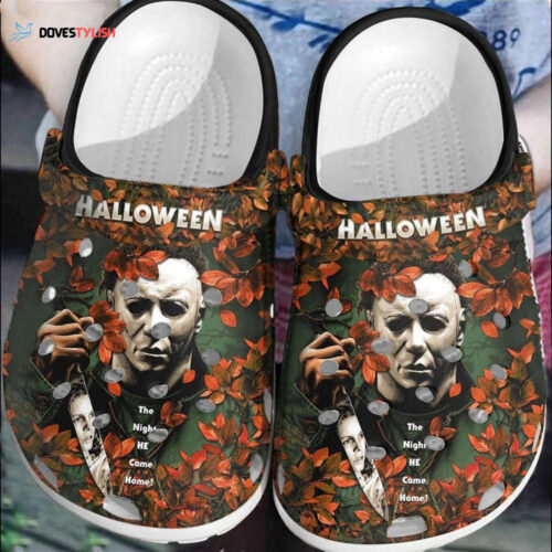 Croc Shoes – Crocs Shoes Halloween Gifts Michael Myers Horror Film Adults