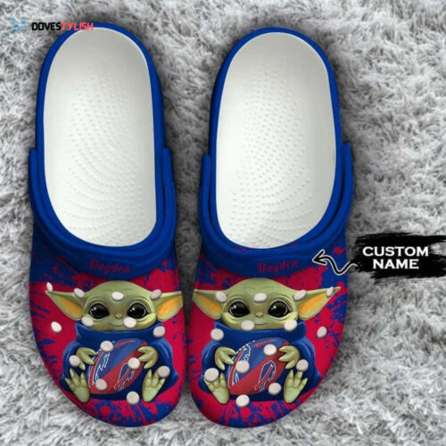 Croc Shoes – Crocs Shoes Personalized Baby Yoda Buffalo Bills NFL