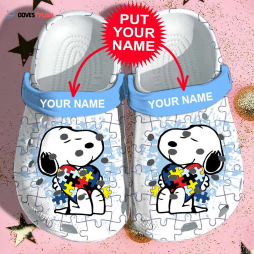 Croc Shoes – Crocs Shoes Personalized Snoopy Dog Disney Autism Awareness Adults