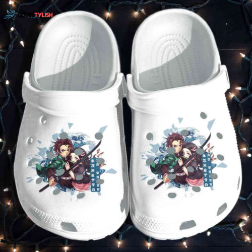 Croc Shoes – Crocs Shoes Slayers Demon Anime Manga Fan Art Japanese Manga Birthday Boy Girl