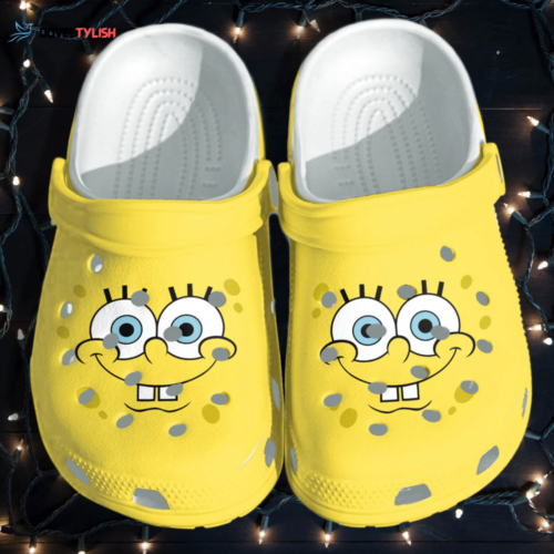 Croc Shoes – Crocs Shoes Sponge Cheese Face Sponge Funny Bob Cute Gifts For Boys Kids Daughter