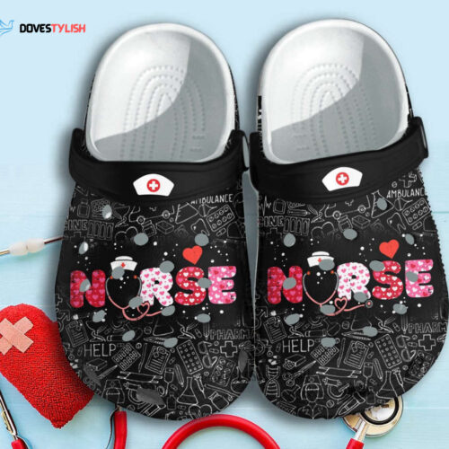 Cute Black Nurse Shoes Clogs Gift Graduation