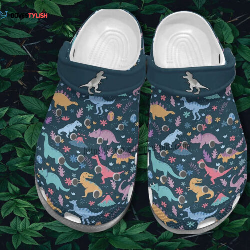 Dinosaur Park Shoes Gift Birthday Step Son – Dinosaur Shoes Croc Clogs Gift