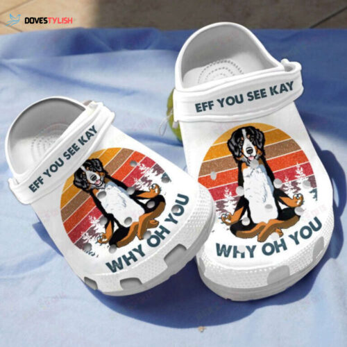 Eff You See Kay Funny Dog Clogs Shoes Gifts Men Women