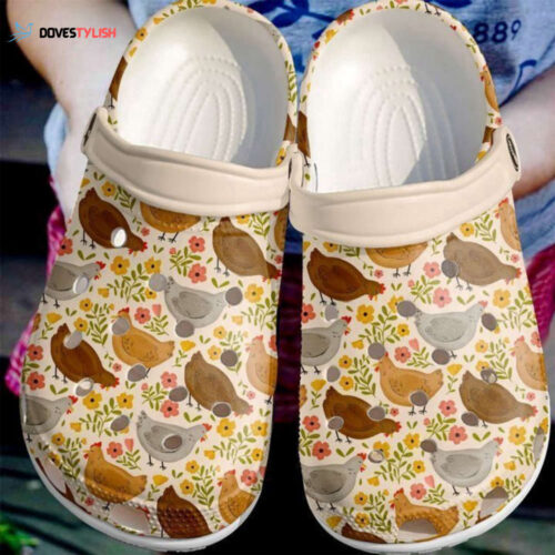Farmer Chicken Florals Classic Clogs Shoes