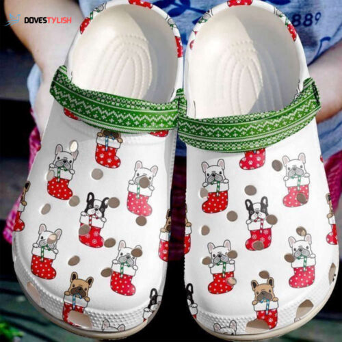 French Bulldog Frenchies In Socks Classic Clogs Shoes