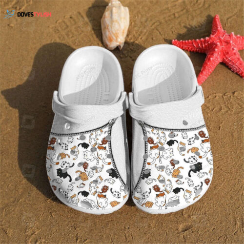 Funny Cutie Cats Shoes Crocbland Clogs Gifts Niece Daughter