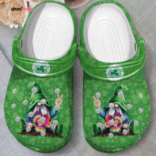 Funny Gnome Hippie Clogs Shoes Patrick Day Gift Men Women