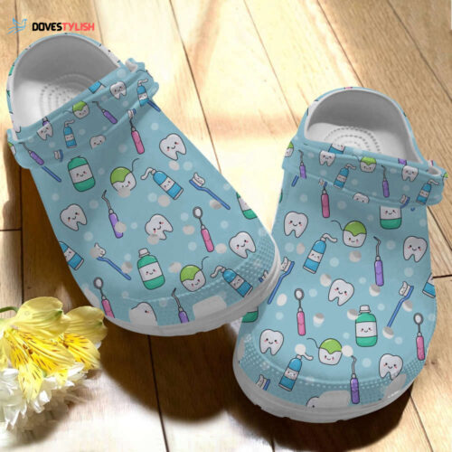 Funny Toothpaste And Teeth Shoes – Dentist clogs Gift