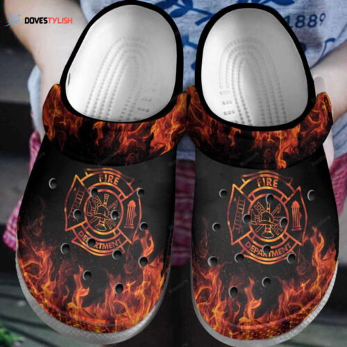 Heat Flame Shoes – Fire Department Clogs Birthday Gifts Father