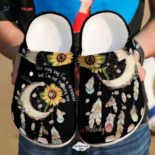 Hippie Personalized Dreamer Classic Clogs Shoes