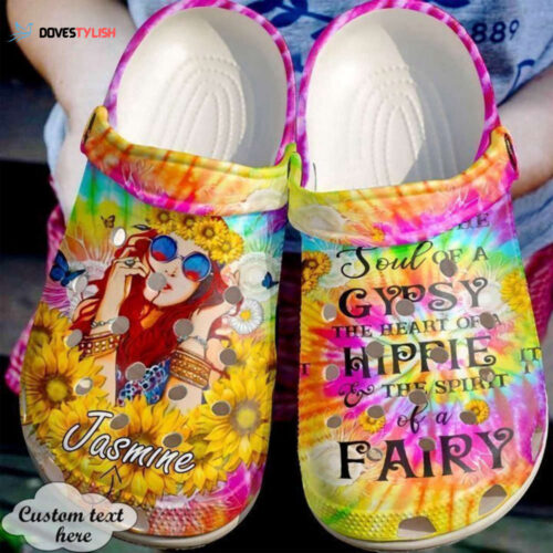 Hippie Personalized Soul Of A Gypsy Classic Clogs Shoes