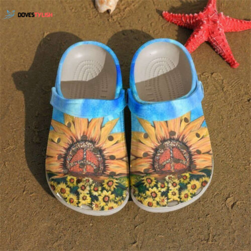 Hippie Sunflower Garden 2 Classic Clogs Shoes