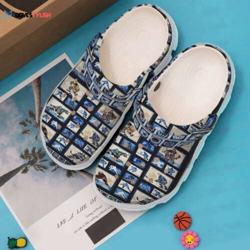 Basketball Personalized Broken Wall Classic Clogs Shoes