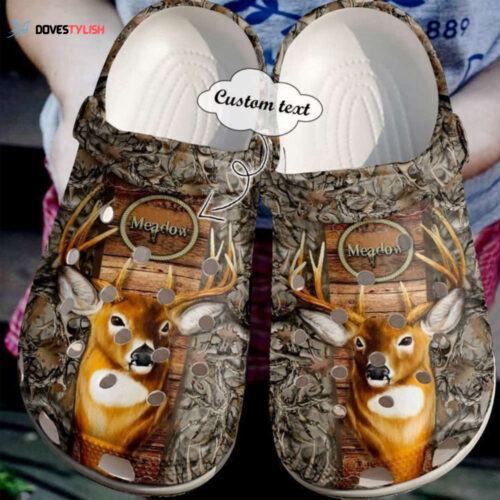 Hunting Personalized Deer Classic Clogs Shoes