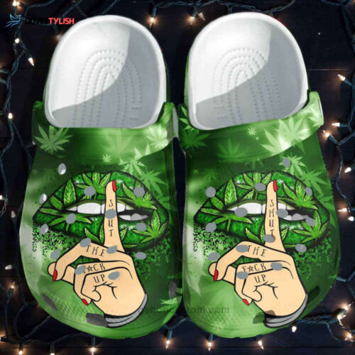 Lip Weed Mother Croc Shoes – Funny Lipstick Shut Up clogs Hippie Gift Girl Women Mothers Day 2022