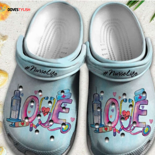 Peace Love Camping Shoes – Hand Heart Bus clogs