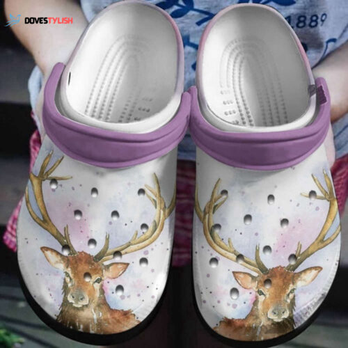 Lovely Deer In The Magic World Shoes Crocbland Clogs Birthday Gifts Sister