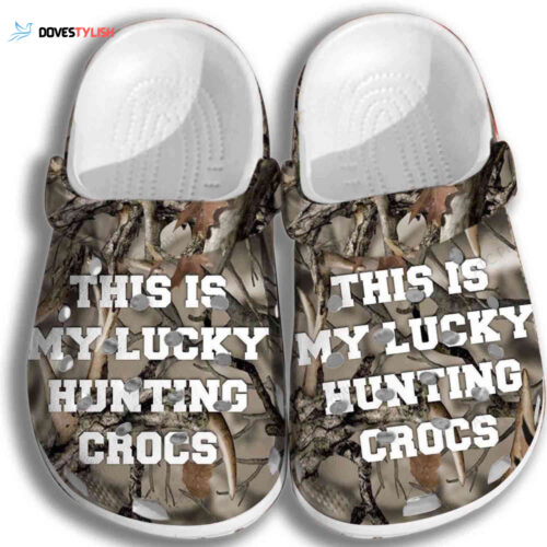 Lucky Hunting Gifts Father Day Grandpa Shoes Clogs