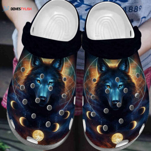 Magic Wolf Moon Shoes Crocbland Clogs Gifts Men Women