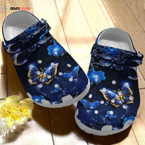Moon And Butterfly Clogs Shoes Gifts Women Girls