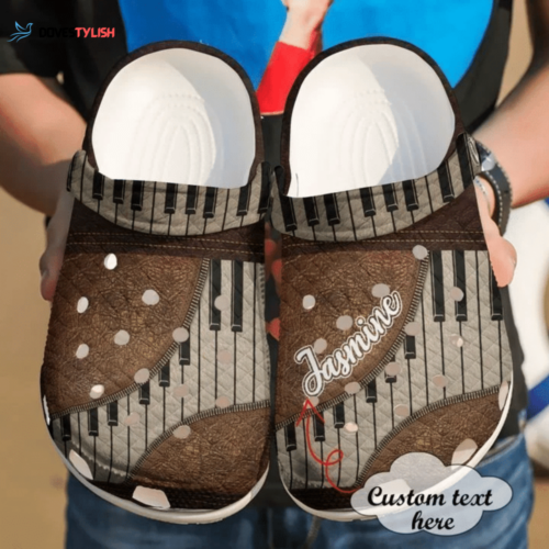 Music Personalized The Piano Classic Clogs Shoes