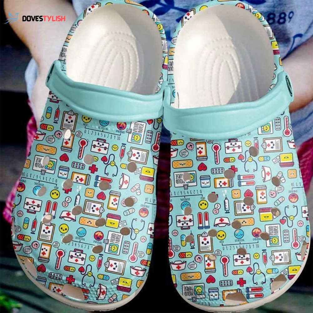 Nurse Cute Pattern Classic Clogs Shoes - Dovestylish