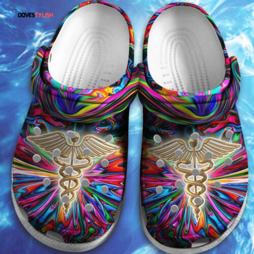 Nurse Hippie Trippy Psychedelic clogs Shoes Gift Friends