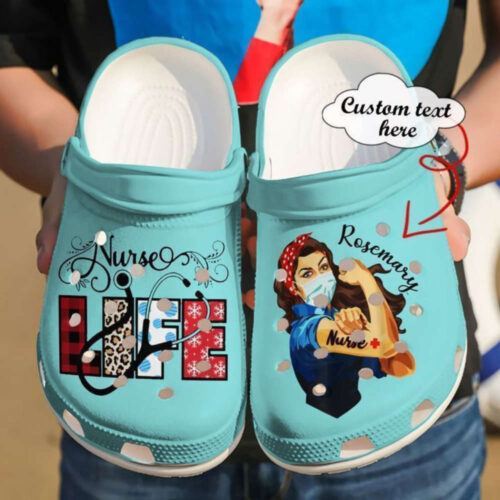 Granddaughter Nurse Heart Love Shoes Gift Birthday Girl – Nurse Medical Item Shoes Croc Clogs Customize